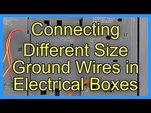 Connecting Different Size Ground Wires in Electrical Boxes