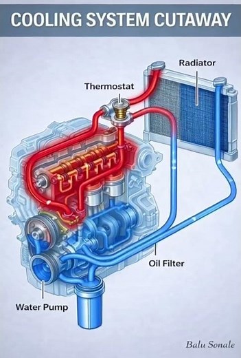 engine cooling system #engine #cooling #CarEngine #EngineOverheating #Radiator