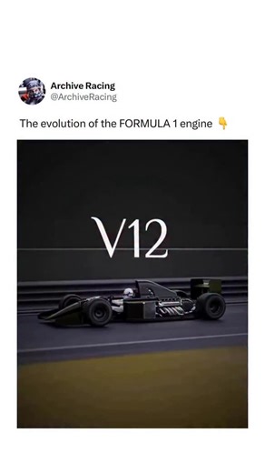 Archive Racing🏎️🏁 on Instagram: "FORMULA ONE engines have evolved dramatically over the decades, reflecting shifts in performance, technology and global priorities. In the late 1980s and early 1990s, teams often ran naturally aspirated V12 engines with large displacements and thrilling high‑revving capability, prized for raw power and evocative sound. By the mid‑1990s, F1 moved largely to 3.0‑liter V10 engines as a balance of power, weight and efficiency, and then to 2.4‑liter V8s from 2006 to