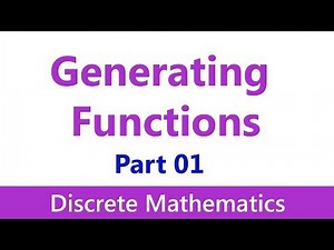 Discrete Mathematics #44 Generating Functions (1/4)