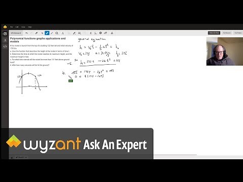 Quadratic equation to solve rocket problem.