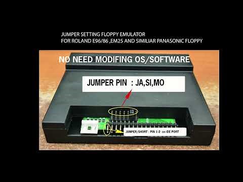JUMPER SETTING FLOPPY EMULATOR GOTEK FOR ROLAND e96/em25/panasonic
