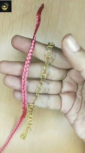 making bracelet using silk thread|DIY|simple crafts