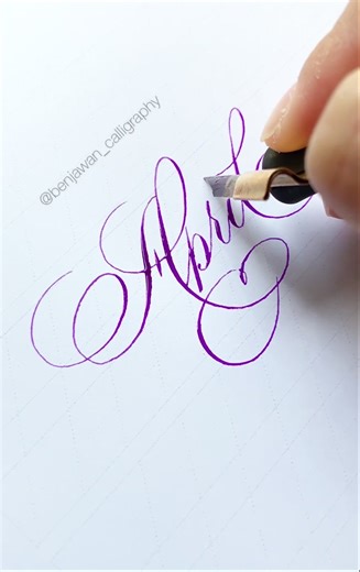 Hello April: Beautiful Calligraphy Techniques