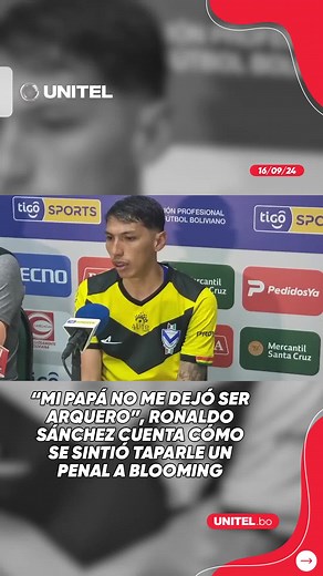 Ronaldo Sánchez y su memorable tapada a Blooming