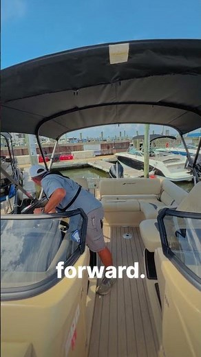 How to Back a Pontoon Boat into the Dock Slip: Bridge Marina Docking Tip by Popular Demand #shorts