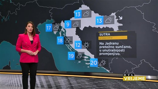 Vremenska prognoza - RTL Danas  | Extra video  | RTL Danas u 19:00 | RTL