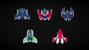 5 SpaceShips Set - Buy Royalty Free 3D model by jasoncroukamp