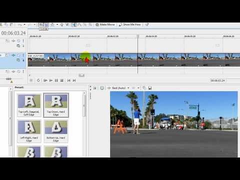 Editing in Sony Vegas, moving the timeline frame by frame