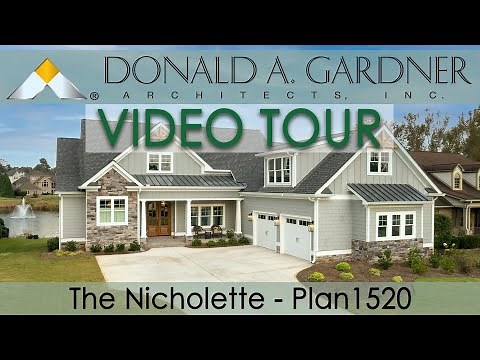 Craftsman house plan with four bedrooms and a two-story floor plan | The Nicholette