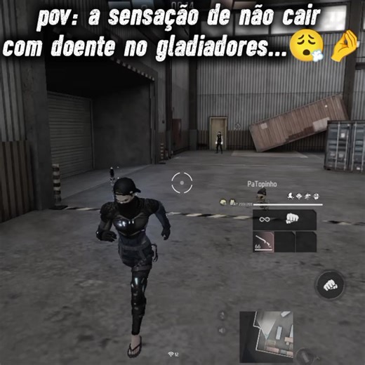 Sensação de não cair no Free Fire Gladiadores