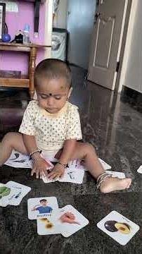 Ashwitha Learning flash cards #trendingshorts #cutebaby