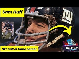 Sam Huff's AMAZING NFL Hall of Fame Career Highlights!