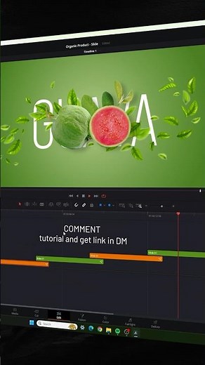 ⚡️Create Organic Products Slideshow in DaVinci Resolve • #davinciresolve #tutorial #motiongraphics