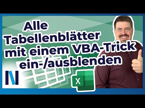 Excel 2019: Mit diesem einfachen Trick kannst Du mit VBA alle Tabellenblätter aus- und einblenden!