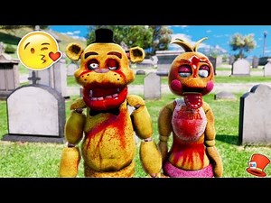 ZOMBIE ANIMATRONIC FIRST DATE! ZOMBIE FREDDY & ZOMBIE CHICA! (GTA 5 Mods FNAF RedHatter)