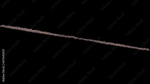 Several meteorite trails of fire and smoke (3D) Animation of a meteor shower isolated on black, effect background footage, motion graphics, overlay 4K drag-and-drop editing software blending modes