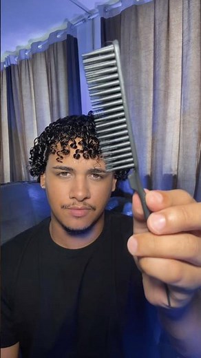 Pente de tres fileiras | cabelo cacheado | tutorial de finalização de cachos | escova de cabelo