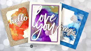 Alcohol Ink Alloys   Many Card Designs - Jennifer McGuire Ink