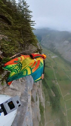 Chasing @satori_factory off of High Nose 👃 #flysquirrel . . . . #basejump #humanflight #fallingwithstyle #sendmetospace #toinfinityandbeyond #jetnoise #swissalps #lauterbrunnen #extremesports #spacecadet #nasa #adrenaline #adayforit #seeya #flylikeaneagle #pdproxy #wingsuitbase #wingsuit #wingsuitflying #stateofmind #envision #explore #discover | Lane Paquin