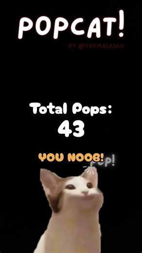 Popcat says miau #shorts #short #cat #cutecat #cute #rblx #1ksubscribers #roblox #song #funk #cutest