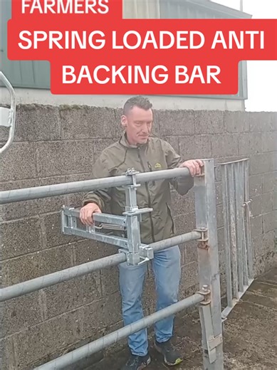 Spring Loaded Anti Backing Bar Free Delivery to Anywhere in Ireland gilligansales.com #farm #cattle #livestock #sheep #farmlife