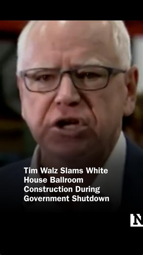 “They are paying contractors to tear down the East Wing but they're not putting money into the food bank." While volunteering at a food bank during the federal government shutdown, Minnesota Governor Tim Walz slammed the White House’s decision to prioritize ballroom construction. | Newsweek