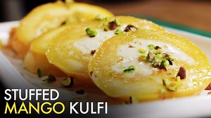 34K views · 132 reactions | This Stuffed Mango Kulfi looks so sweet and scrumptious! What's more, it's actually very easy to whip up too! Just try the recipe today, and indulge in the summery flavour of mango... #mangokulfi #easykulfi #kulfi #easyrecipe #indiandessert #niksfoodcart #foodtak | Kitchen Tak | Facebook