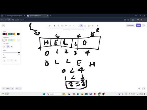 Solving Python DSA,using Two Pointer approach,reversing it,leetcode 344