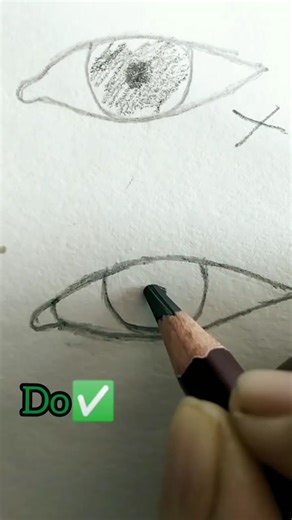 #shorts Realistic eye step by step for beginners