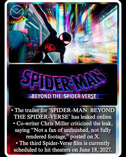 The trailer for ‘SPIDER-MAN BEYOND THE SPIDER-VERSE’ has leaked online#spiderman #shortvideo #theCvM