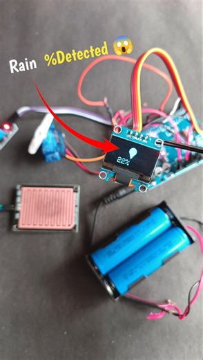 Drop Water and Watch This 😳 Rain Sensor Arduino Demo