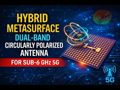 Design of a Hybrid Metasurface Dual-Band Circularly Polarized Antenna for Sub-6 GHz 5G Applications