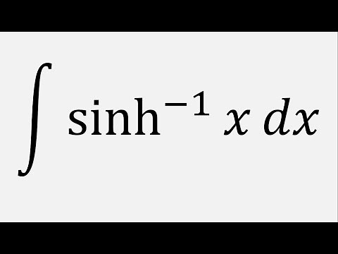 Integration by parts: Integral of sinh^-1(x) dx