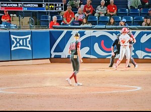 Berkley Zache's first collegiate strikeout!! 21-3 Sooners bottom of 5th | Oklahoma Sooner Softball Fanpage