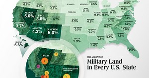 How Much Land does the U.S. Military Control in Each State?