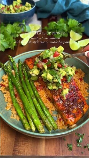 Let's Plate Up Dinner #salmon #dinnerideas #dinnerinspo #easyrecipes #easydinner