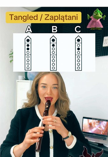 Zaplątani: Tutorial na Flute do Piosenki z Filmu