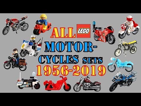 ALL Lego MOTORCYCLES sets 1956-2019