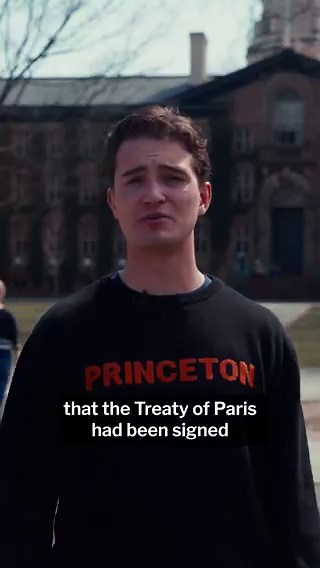 This is #America250 at Princeton University. 🇺🇸As the U.S. prepares to celebrate the 250th anniversary of the signing of the Declaration of Independence on the Fourth of July, Princeton will be showcasing locations around campus that are tied deeply to our nation's history. ⤵️Luke Carroll ‘26, a history major and historical tour guide who assisted with Princeton Univesity Library's "Nursery of Rebellion” exhibit by conducting original research alongside associate professor of history Michael B