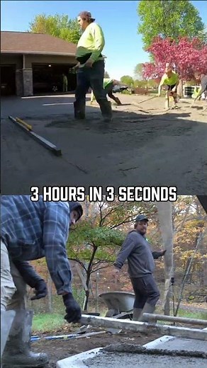 Satisfying Concrete Driveway Pour Timelapse!