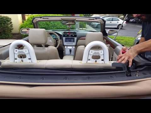 Toyota Solara Convertible 2004-2008 back seat removal
