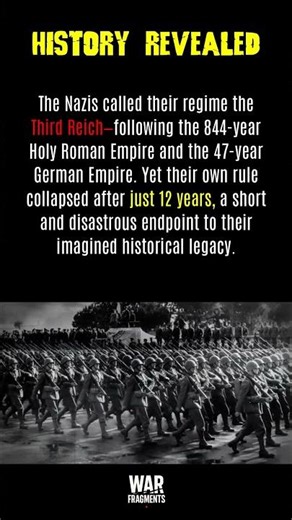 The Short, Failed Ambition of the Third Reich #history #facts