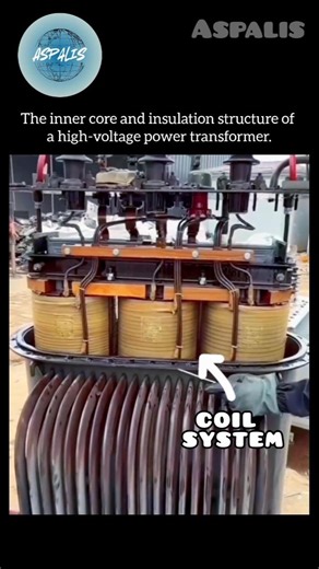 Inside a High-Voltage Transformer Core & Insulation Explained #shorts