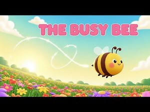 The Busy Bee 🐝🌼 | Fun Learning Song About Bees for Kids | Happy Tales & Tunes