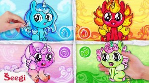 228K views · 3.2K reactions | MY LITTLE PONY Fire, Water, Air and Earth | Four Element Baby Horse | Seegi Channel >>> Link Video: https://www.youtube.com/watch?v=H_9LaC6jfvQ&t=756s | Stop Motion Paper ASMR | Facebook