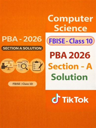 ‏FBISE CLASS 10th PBA - Section A
