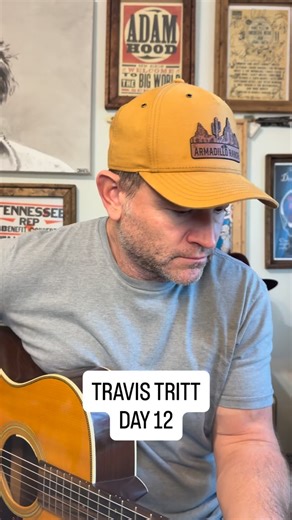 TRAVIS TRITT DAY 12! I figured I would pick a little more upbeat song today since I’ve done a few ballads. This is about the saddest happy song in the world. A country music truth!!😂😂 “Lord Have Mercy On the Working Man”. @realtravistritt #travistritt #hoodaf | Adam Hood