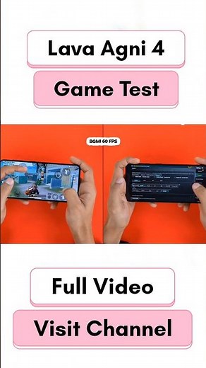 Lava Agni 4 game test | bgmi test | pubg test | cod test | free fire test