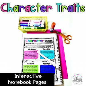Inferring Character Traits Interactive Notebook Pages